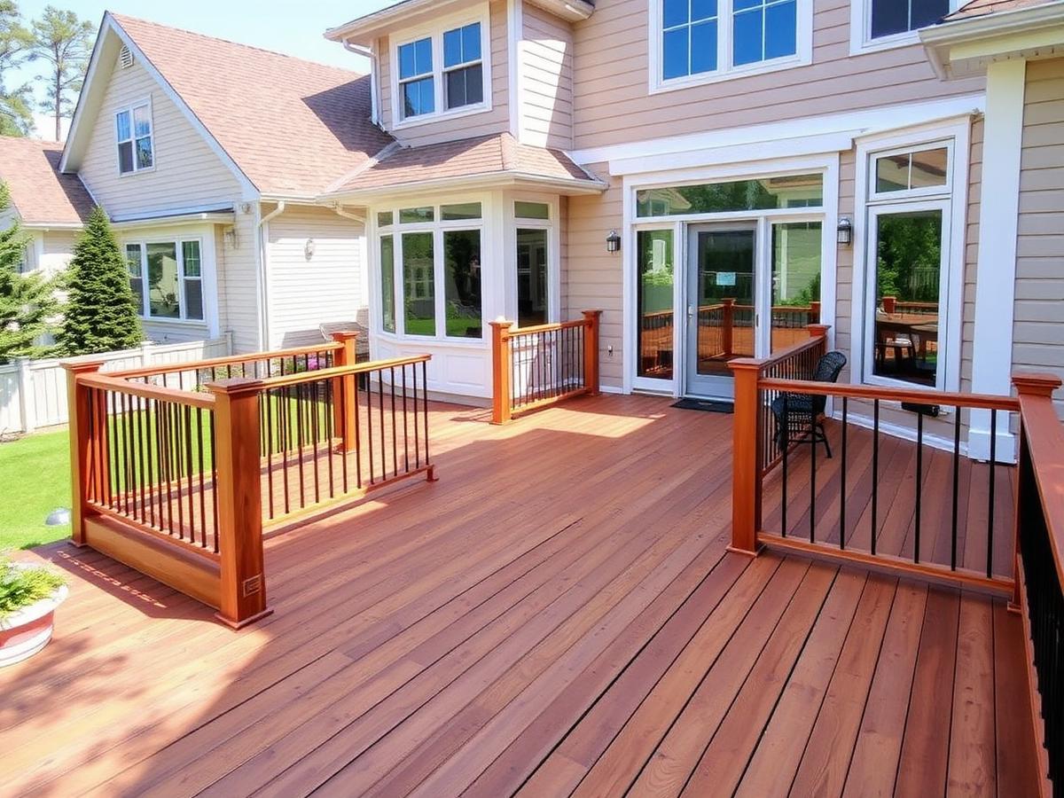Custom Wood Deck & Railing